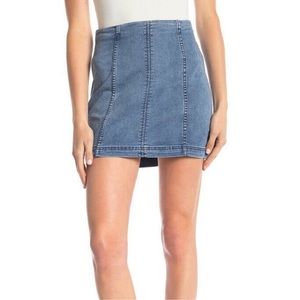 Free People Denim Mini Skirt